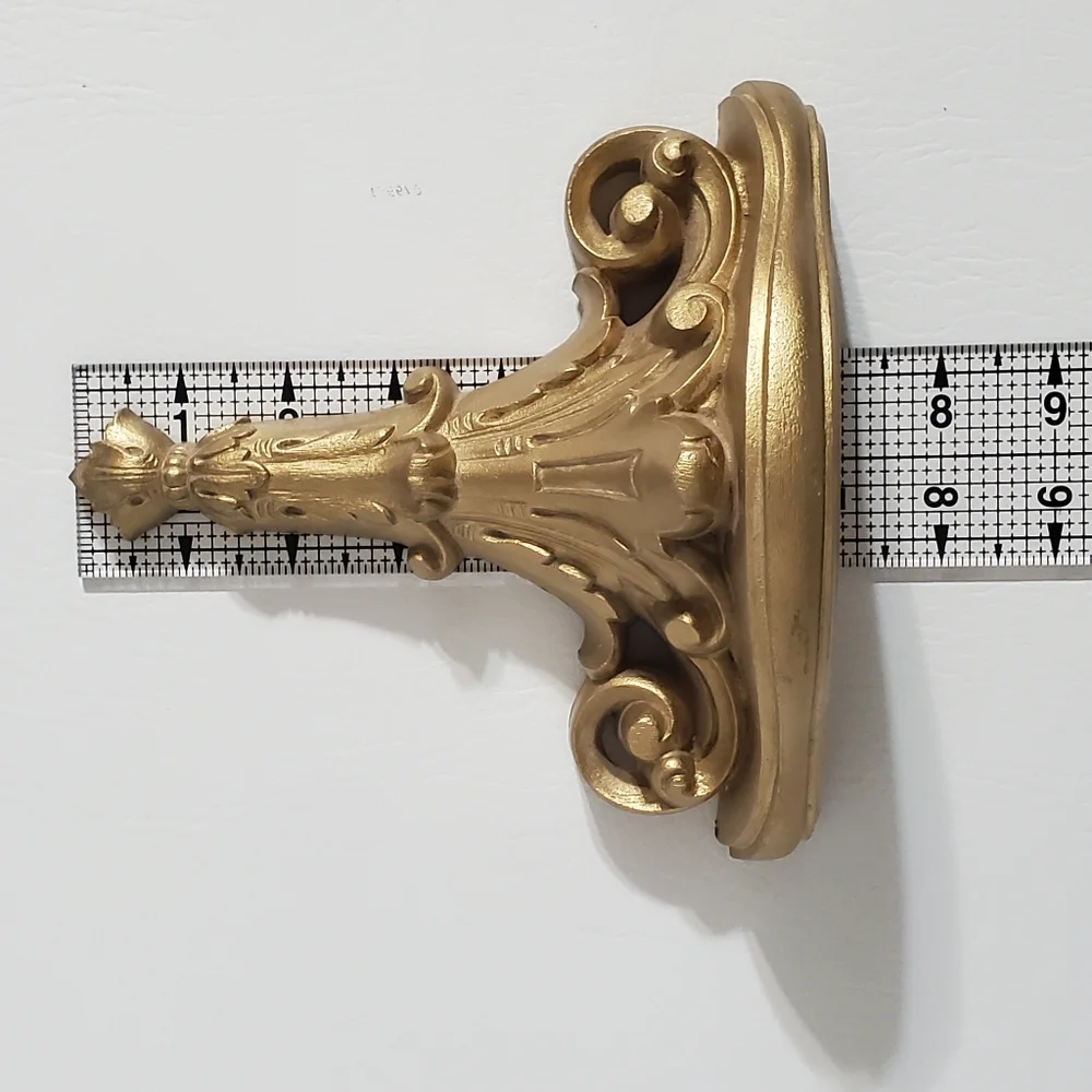 Vintage Syroco Elegant Gold Wall Shelf - Picture 6 of 6